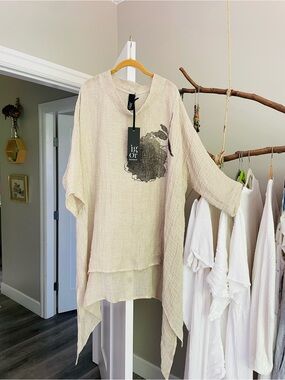 NWT Igor Dobranic flax tunic OS